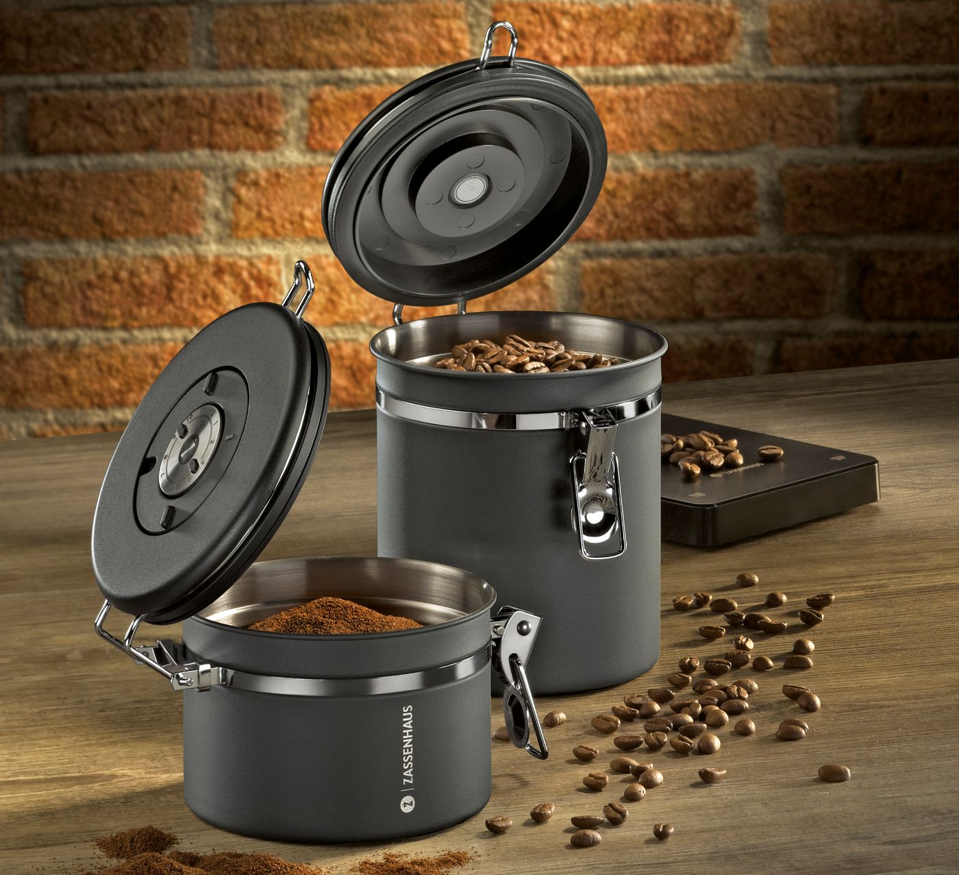 067170 AROMA Dóza na potraviny Ø 9,813 cm nerezsilikon Zassenhaus (6)